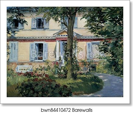 The House at Rueil by Édouard Manet, Art Print