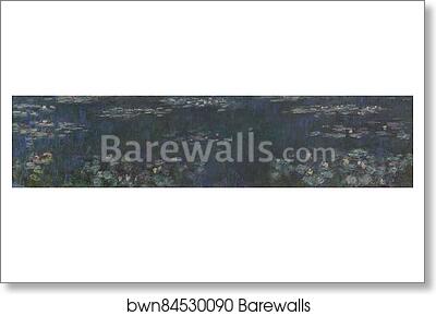The Water Lilies - Green Reflections by Claude Monet, Art Print The Water Lilies - Green Reflections by Claude Monet, Art Print