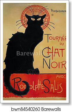 Tournée du Chat Noir de Rodolphe Salis by Théophile Steinlen, Art Print