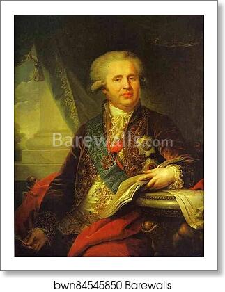 Portrait of Prince Alexander Bezborodko by Johann Baptist Lampi The Elder, Art Print Portrait of Prince Alexander Bezborodko by Johann Baptist Lampi The Elder, Art Print