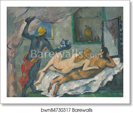 Afternoon in Naples by Paul Cézanne, Art Print