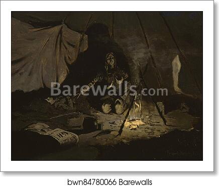 The Dry Leaves Lasted Longer Than She by Frederic Remington, Art Print