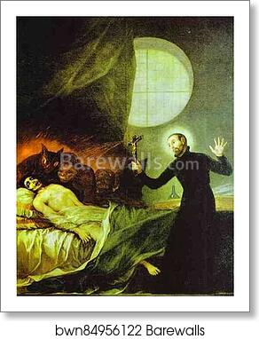 St. Francis Borgia Exorsizing by Francisco De Goya Y Lucientes, Art Print St. Francis Borgia Exorsizing by Francisco De Goya Y Lucientes, Art Print