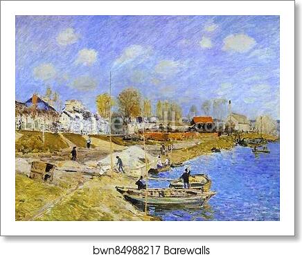 Sand on the Quayside, Port Marly by Alfred Sisley, Art Print