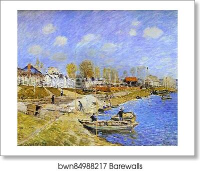 Sand on the Quayside, Port Marly by Alfred Sisley, Art Print Sand on the Quayside, Port Marly by Alfred Sisley, Art Print