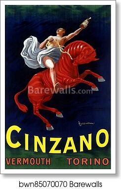 Cinzano Vermouth Torino by Leonetto Cappiello, Art Print