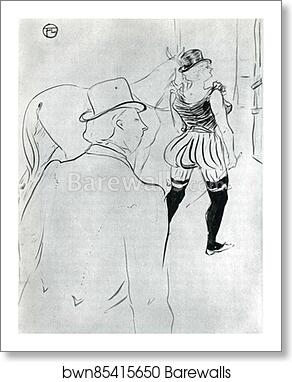 In the Wings at the Folies-Bergère by Henri De Toulouse-Lautrec, Art Print In the Wings at the Folies-Bergère by Henri De Toulouse-Lautrec, Art Print