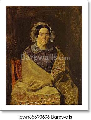 Portrait of N. P. Chernyshova by Pavel Fedotov, Art Print