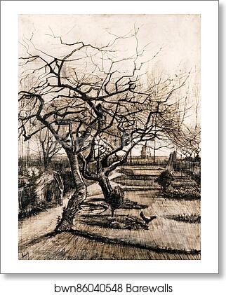 The Parsonage Garden at Nuenen in Winter by Vincent Van Gogh, Art Print The Parsonage Garden at Nuenen in Winter by Vincent Van Gogh, Art Print