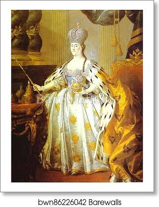 Portrait of Empress Catherine II by Stefano Torelli, Art Print Portrait of Empress Catherine II by Stefano Torelli, Art Print