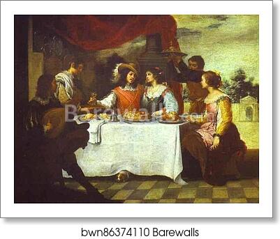 The Prodigal Son Feasting with Courtesans by Bartolomé Esteban Murillo, Art Print The Prodigal Son Feasting with Courtesans by Bartolomé Esteban Murillo, Art Print