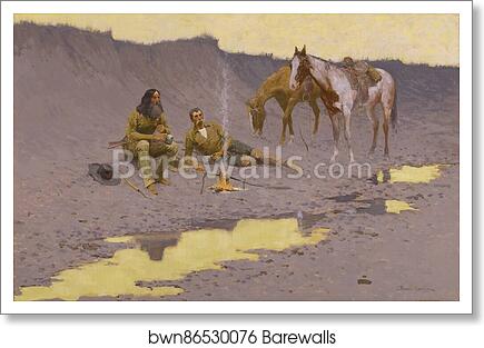 A New Year on the Cimarron by Frederic Remington, Art Print