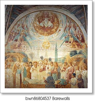 Tabernacle of the Madonna delle Tosse: Death of Mary by Benozzo Gozzoli, Art Print Tabernacle of the Madonna delle Tosse: Death of Mary by Benozzo Gozzoli, Art Print