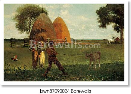 Weaning the Calf by Winslow Homer, Art Print