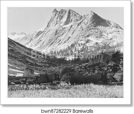 Boaring River, Kings Region, Kings River Canyon (Proposed as a national park), California, 1936.  Photographs of National Parks and Monuments, compiled 1941 - 1942, documenting the period ca. 1933 - 1942 by Ansel Adams (1902-1984), Art Print
