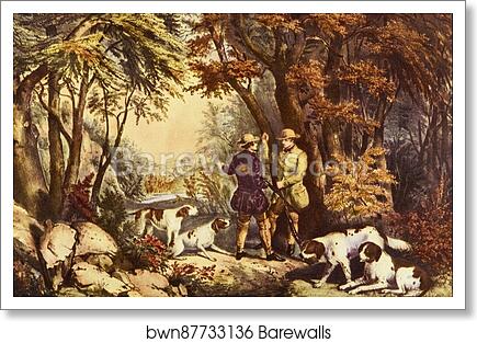 Morning in the Woods by Currier & Ives, Art Print