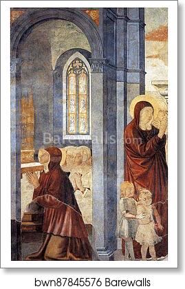 St. Augustine Leaving His Mother by Benozzo Gozzoli, Art Print St. Augustine Leaving His Mother by Benozzo Gozzoli, Art Print