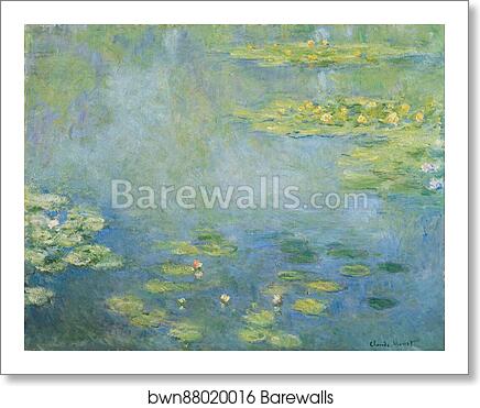 Waterlilies by Claude Monet, Art Print