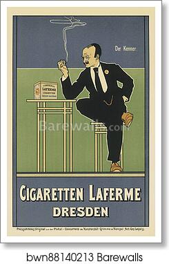 Cigarettes Laferme by Fritz Rehm, Art Print