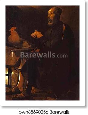 The Tears of St. Peter by Georges De La Tour, Art Print