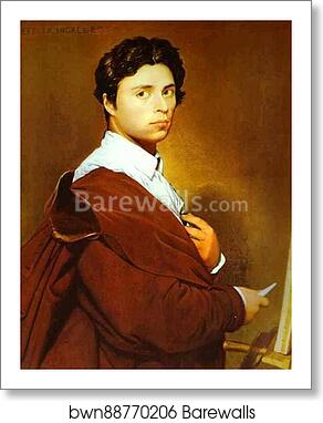 Self-Portrait at the Age of 24 by Jean-Auguste-Dominique Ingres, Art Print