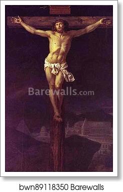 Christ on the Cross by Jacques-Louis David, Art Print