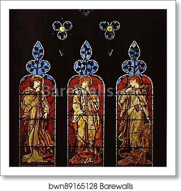 Three Trumpeting Angels by Sir Edward Coley Burne-Jones, Art Print