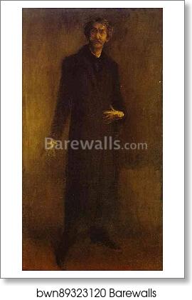 Brown and Gold (Self-Portrait) by James Abbott Mcneill Whistler, Art Print Brown and Gold (Self-Portrait) by James Abbott Mcneill Whistler, Art Print