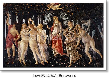 La Primavera (Spring) by Sandro Botticelli, Art Print
