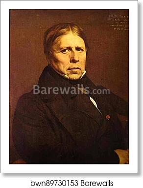 Self-Portrait by Jean-Auguste-Dominique Ingres, Art Print