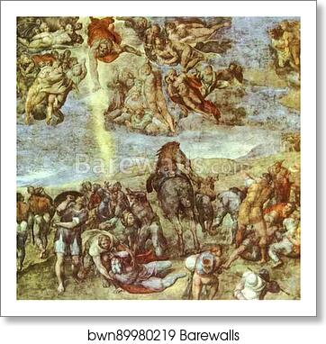 Conversion of Saint Paul by Michelangelo, Art Print