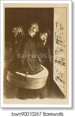 Dessin original pour les "Maîtres de l'Affiche" by Théophile Steinlen, Art Print