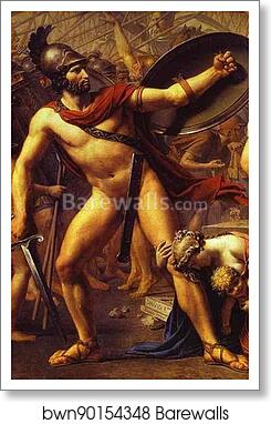 The Intervention of the Sabine Women. Detail by Jacques-Louis David, Art Print