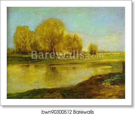 Willows by a Pond by Alexey Savrasov, Art Print
