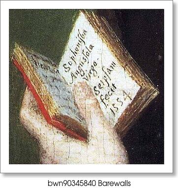 Self-Portrait. Detail by Sofonisba Anguissola, Art Print