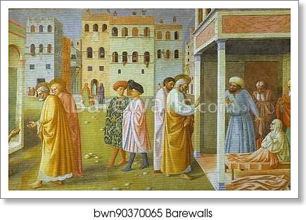 Healing of a Cripple and the Raising of Tabitha by Masolino Da Panicale, Art Print