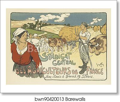 Syndicat central des Agriculteurs de France by Georges Fay, Art Print Syndicat central des Agriculteurs de France by Georges Fay, Art Print