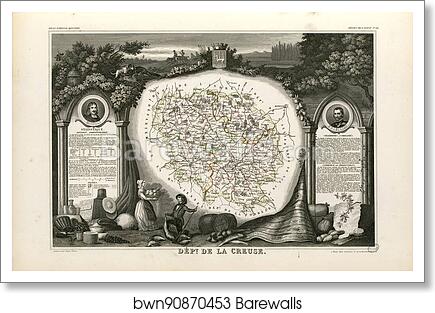 Dépt. de la Creuse (région de l'ouest) by Victor Jules Levasseur, Art Print Dépt. de la Creuse (région de l'ouest) by Victor Jules Levasseur, Art Print
