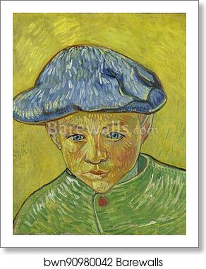 Portrait of Camille Roulin by Vincent Van Gogh, Art Print