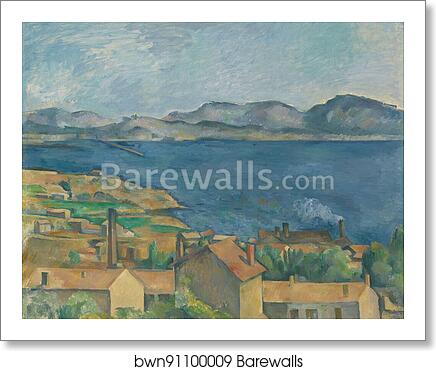 The Bay of Marseilles, Seen from L'Estaque by Paul Cézanne, Art Print