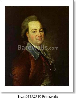 Portrait of the Author A. V. Khrapovitzky by Dmitry Levitzky, Art Print Portrait of the Author A. V. Khrapovitzky by Dmitry Levitzky, Art Print