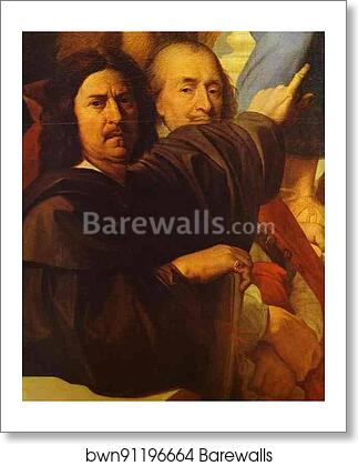 The Apotheosis of Homer. Detail: Poussin and Corneille by Jean-Auguste-Dominique Ingres, Art Print The Apotheosis of Homer. Detail: Poussin and Corneille by Jean-Auguste-Dominique Ingres, Art Print