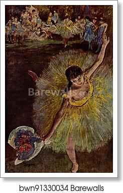 Fin d'arabesque by Edgar Degas, Art Print