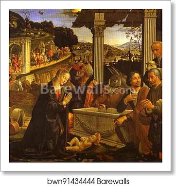 Adoration of the Shepherds by Domenico Ghirlandaio, Art Print Adoration of the Shepherds by Domenico Ghirlandaio, Art Print