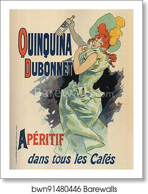 Quinquina Dubonnet Apéritif 1895 [1134] by Jules Chéret, Art Print
