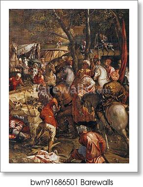 Crucifixion. Detail by Jacopo Robusti, Called Tintoretto, Art Print Crucifixion. Detail by Jacopo Robusti, Called Tintoretto, Art Print