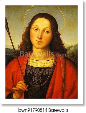 St. Sebastian by Raphael, Art Print