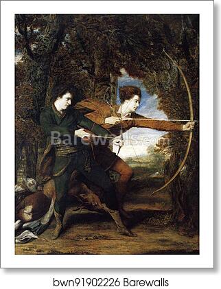 The Archers. Colonel Acland and Lord Sydney by Sir Joshua Reynolds, Art Print The Archers. Colonel Acland and Lord Sydney by Sir Joshua Reynolds, Art Print