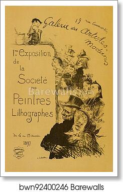 Galerie des Artistes modernes by Charles Lucien Léandre, Art Print
