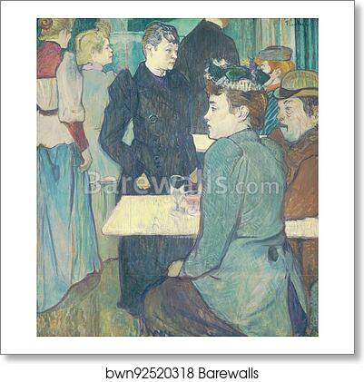 A Corner of the Moulin de la Galette by Henri De Toulouse-Lautrec, Art Print A Corner of the Moulin de la Galette by Henri De Toulouse-Lautrec, Art Print